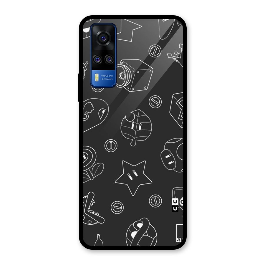 Face Mishchief Glass Back Case for Vivo Y31