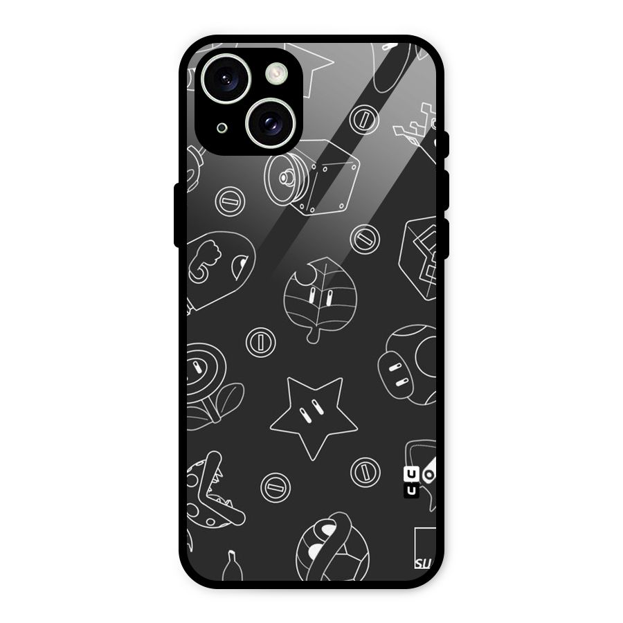 Face Mishchief Glass Back Case for iPhone 15 Plus