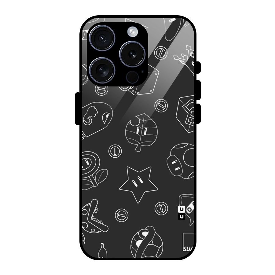 Face Mishchief Glass Back Case for iPhone 15 Pro