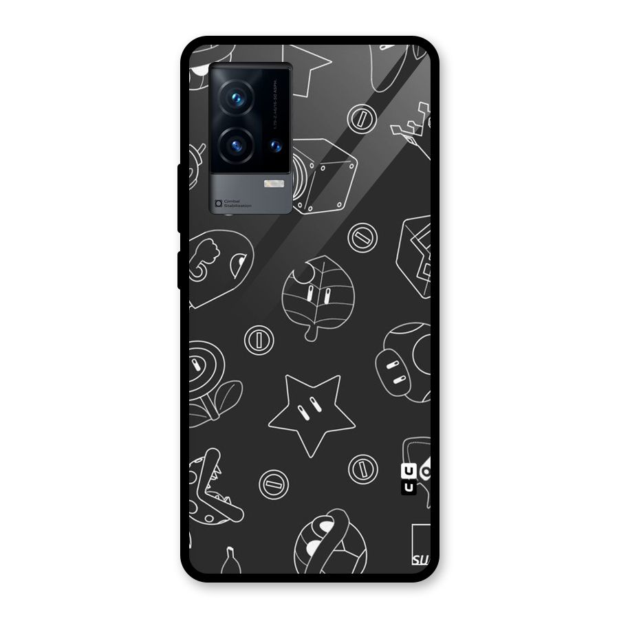 Face Mishchief Glass Back Case for iQOO 9 5G
