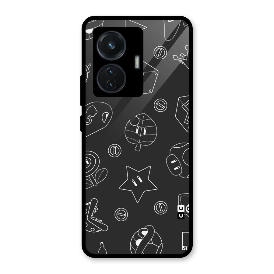 Face Mishchief Glass Back Case for iQOO Z6 44W