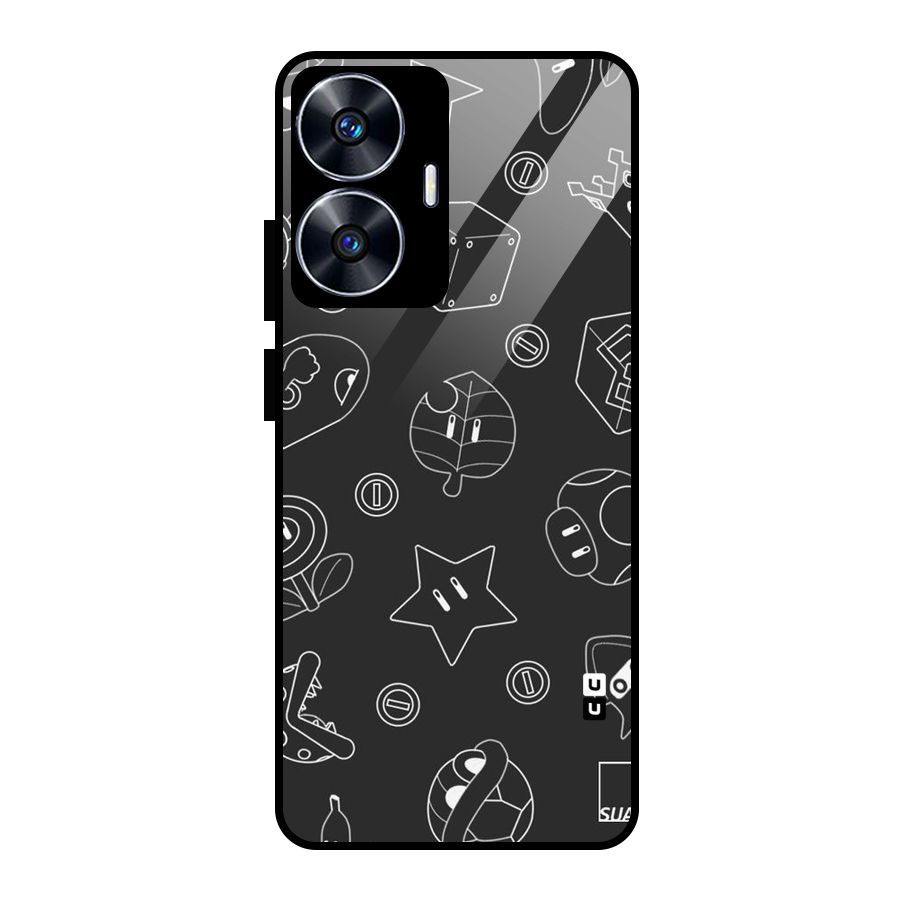 Face Mishchief Glass Back Case for realme C55
