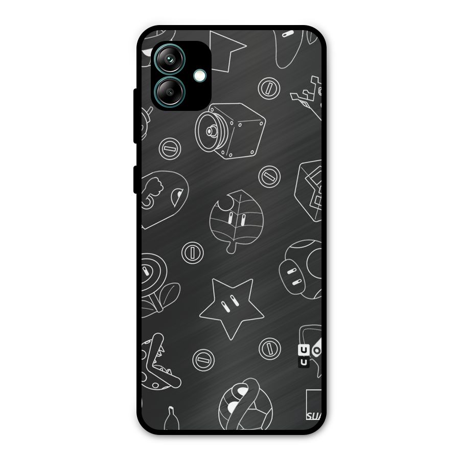 Face Mishchief Metal Back Case for Galaxy A04