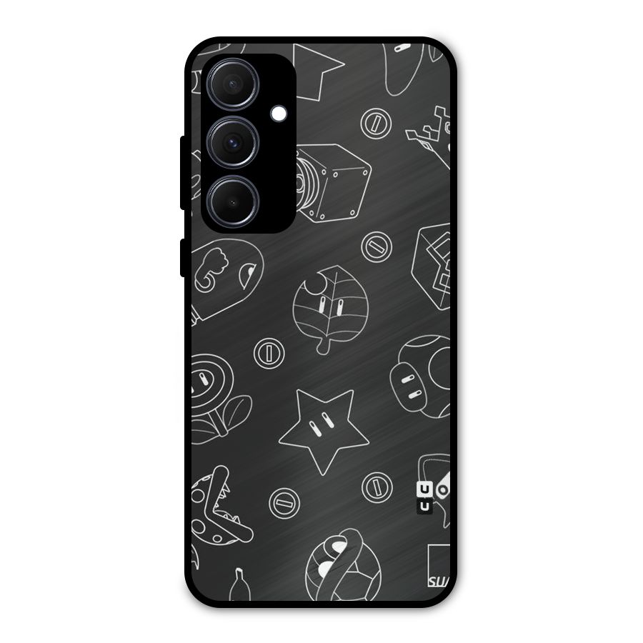 Face Mishchief Metal Back Case for Galaxy A35