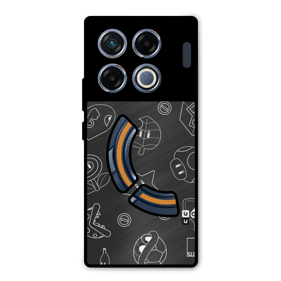 Face Mishchief Metal Back Case for Infinix GT 20 Pro