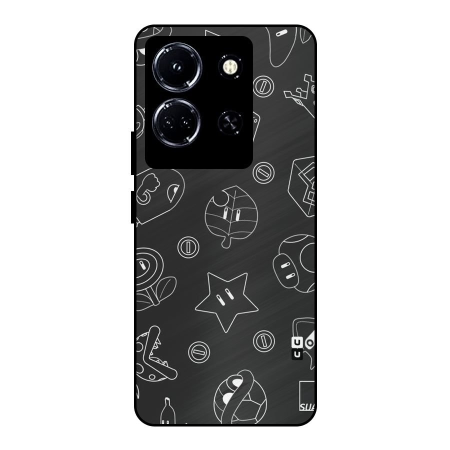 Face Mishchief Metal Back Case for Infinix Note 30 5G