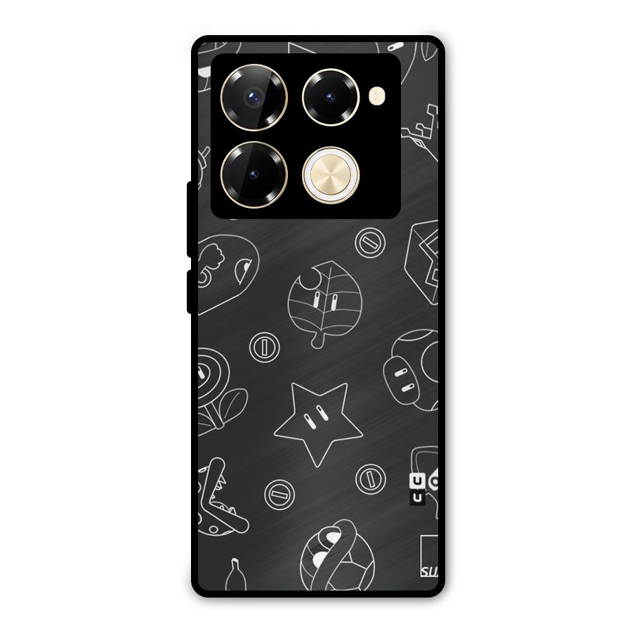 Face Mishchief Metal Back Case for Infinix Note 40 Pro