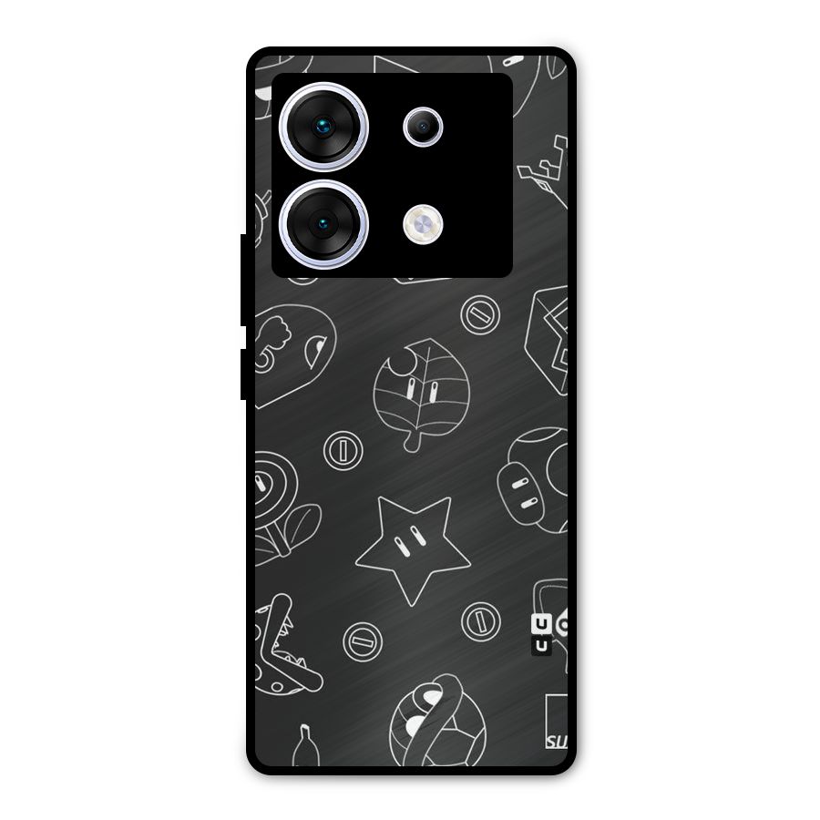 Face Mishchief Metal Back Case for Infinix Zero 30 5G