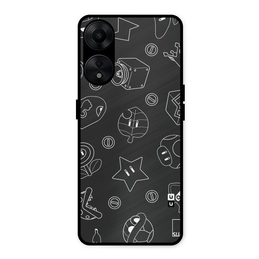 Face Mishchief Metal Back Case for Oppo A78 5G