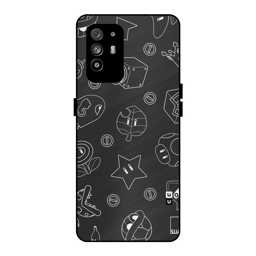 Face Mishchief Metal Back Case for Oppo F19 Pro Plus 5G