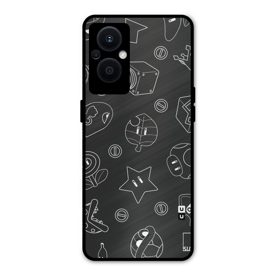 Face Mishchief Metal Back Case for Oppo F21s Pro 5G