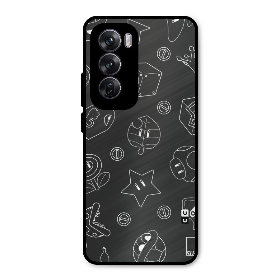 Face Mishchief Metal Back Case for Oppo Reno12 Pro