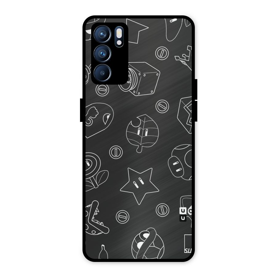 Face Mishchief Metal Back Case for Oppo Reno6 5G