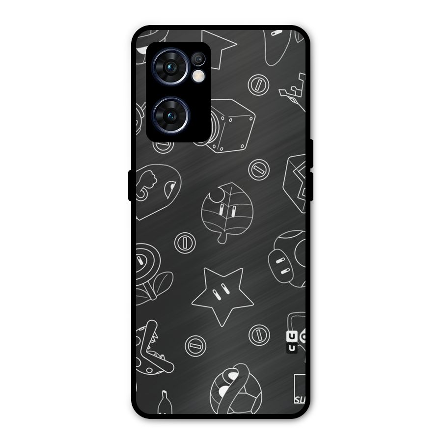 Face Mishchief Metal Back Case for Oppo Reno7 5G