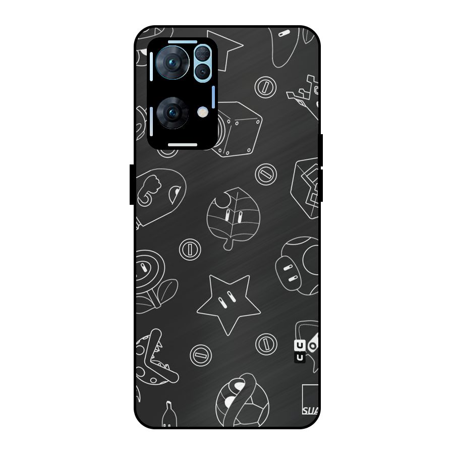 Face Mishchief Metal Back Case for Oppo Reno7 Pro 5G