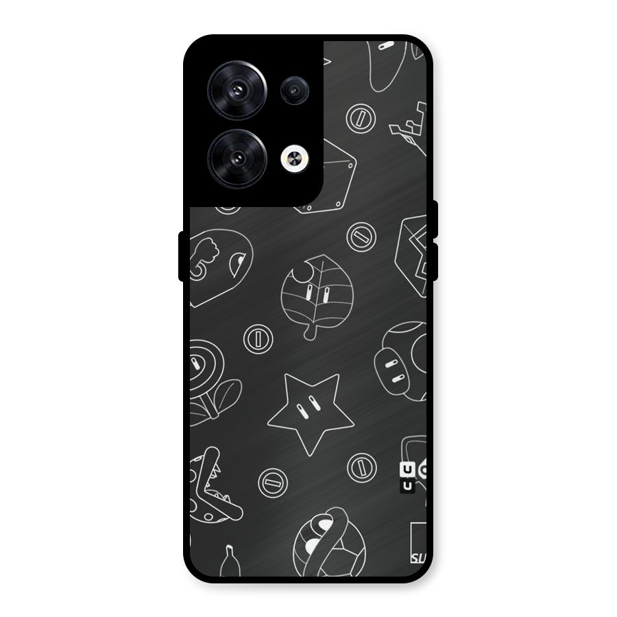 Face Mishchief Metal Back Case for Oppo Reno8 5G