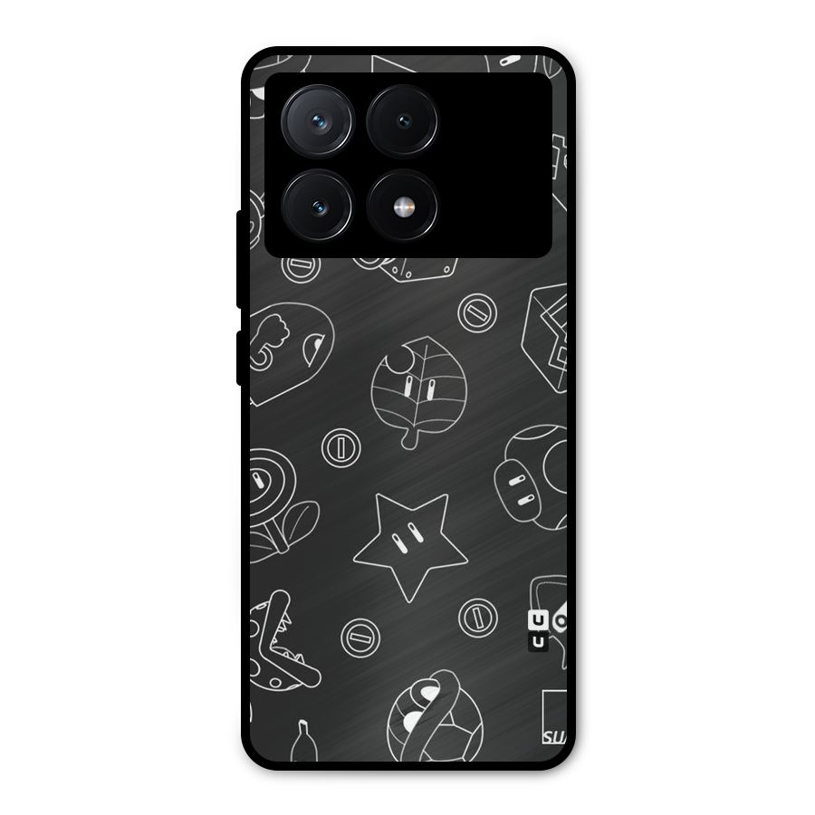 Face Mishchief Metal Back Case for Poco X6 Pro