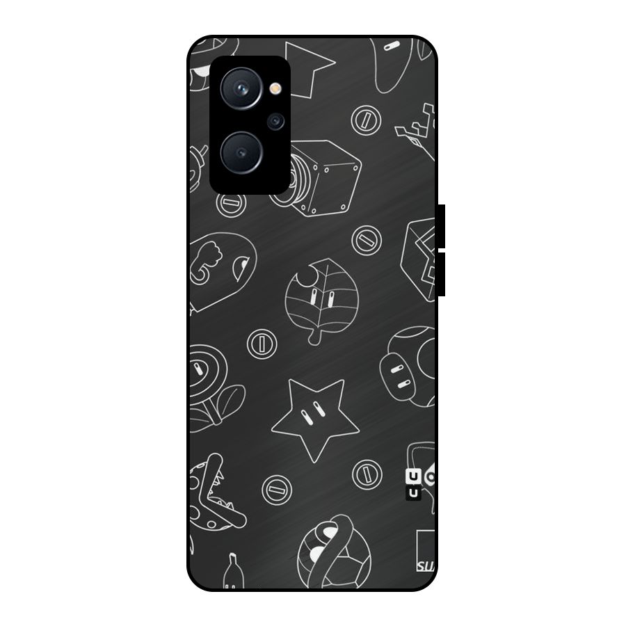 Face Mishchief Metal Back Case for Realme 9i 5G