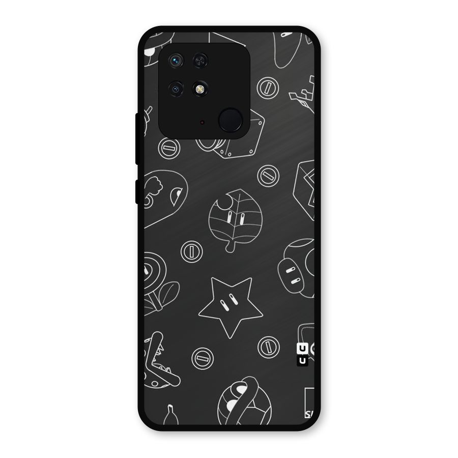 Face Mishchief Metal Back Case for Redmi 10 Power