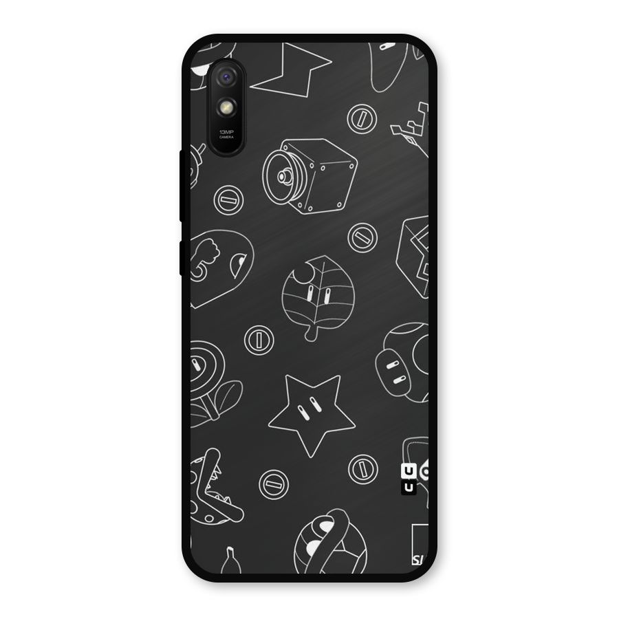 Face Mishchief Metal Back Case for Redmi 9a