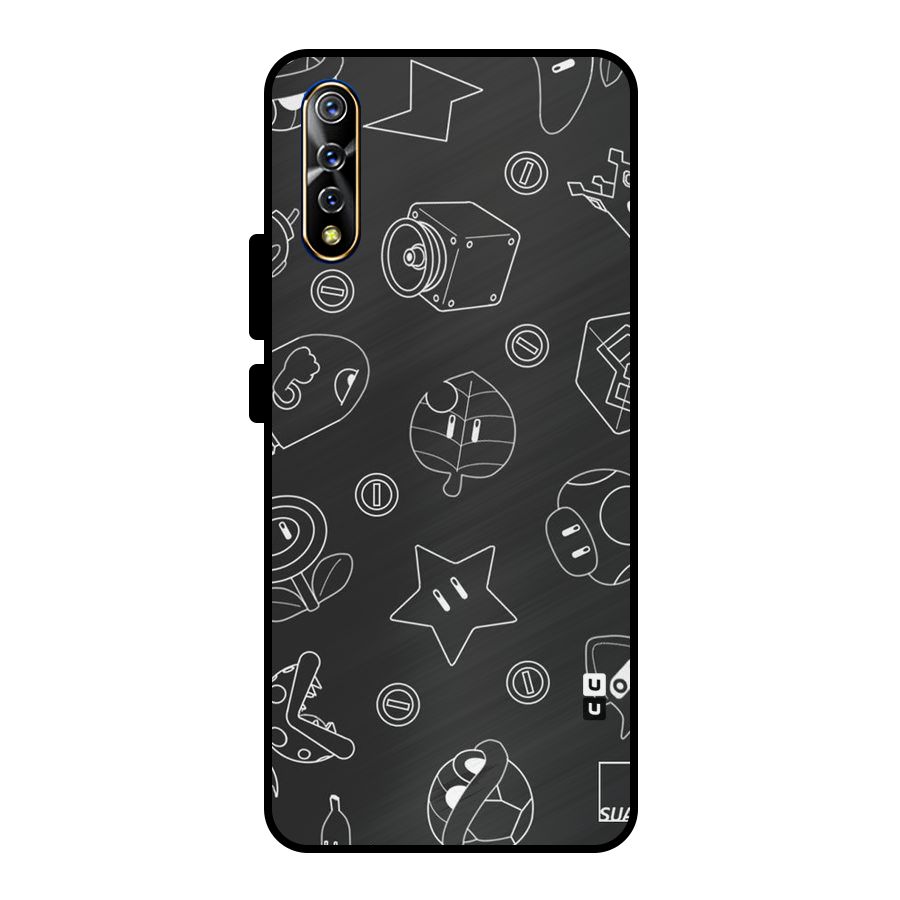 Face Mishchief Metal Back Case for Vivo S1
