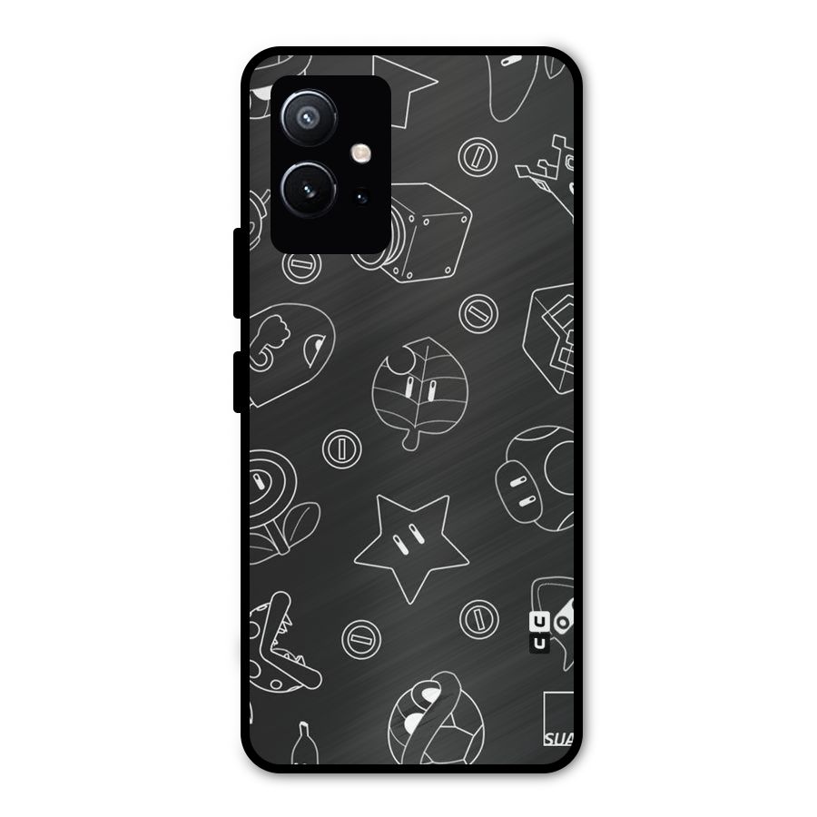 Face Mishchief Metal Back Case for Vivo T1 5G