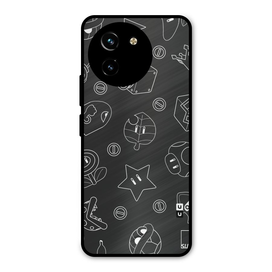 Face Mishchief Metal Back Case for Vivo T3x