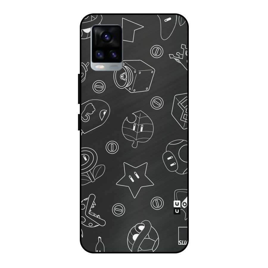 Face Mishchief Metal Back Case for Vivo V20