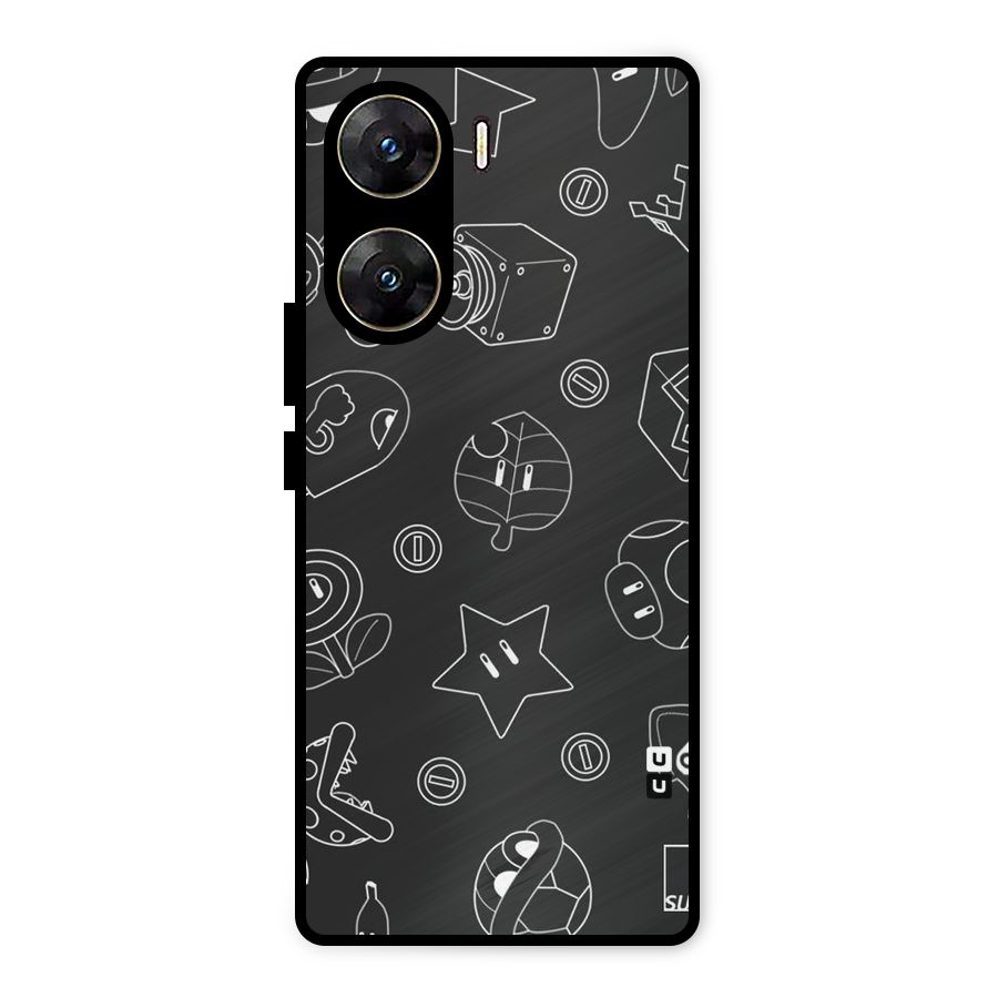 Face Mishchief Metal Back Case for Vivo V29e