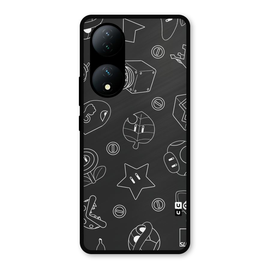 Face Mishchief Metal Back Case for Vivo Y100a