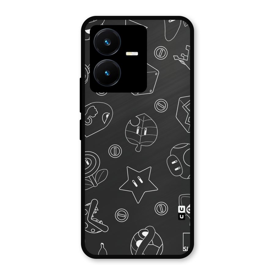 Face Mishchief Metal Back Case for Vivo Y22