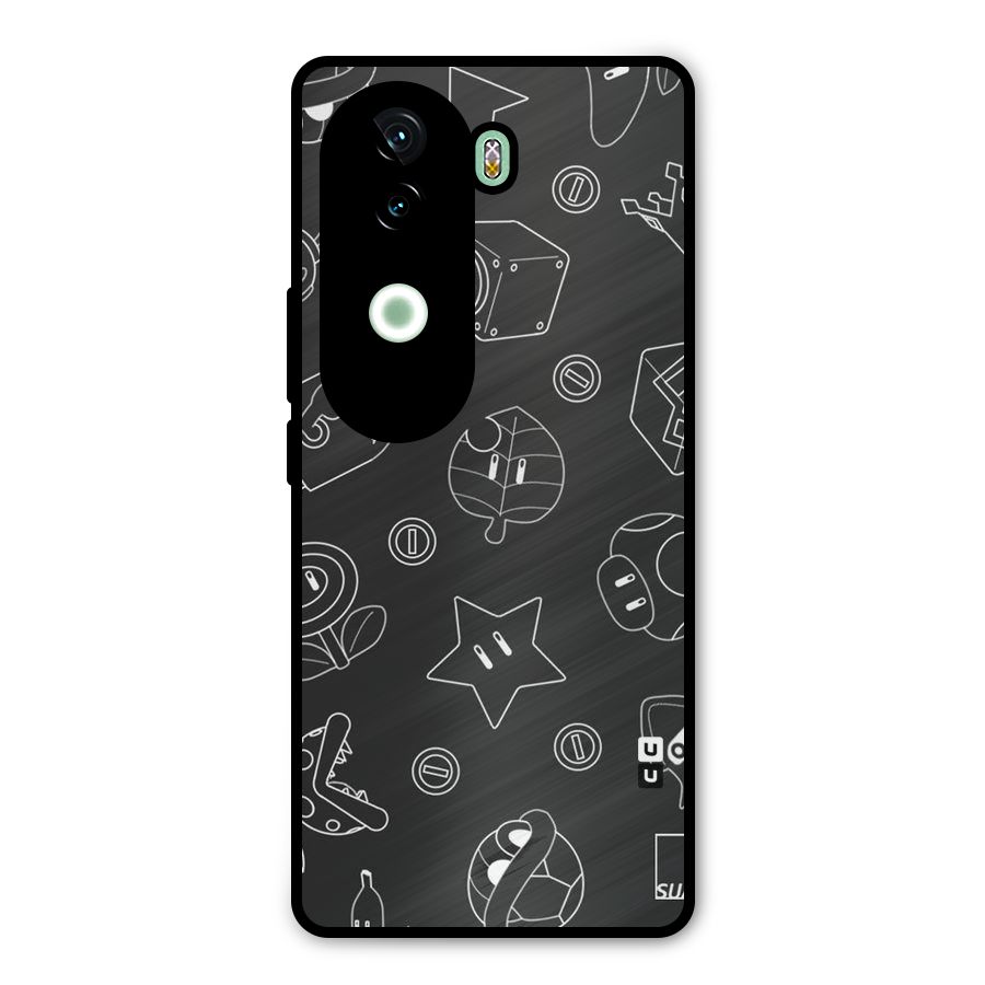 Face Mishchief Metal Back Case for iQOO Z9s