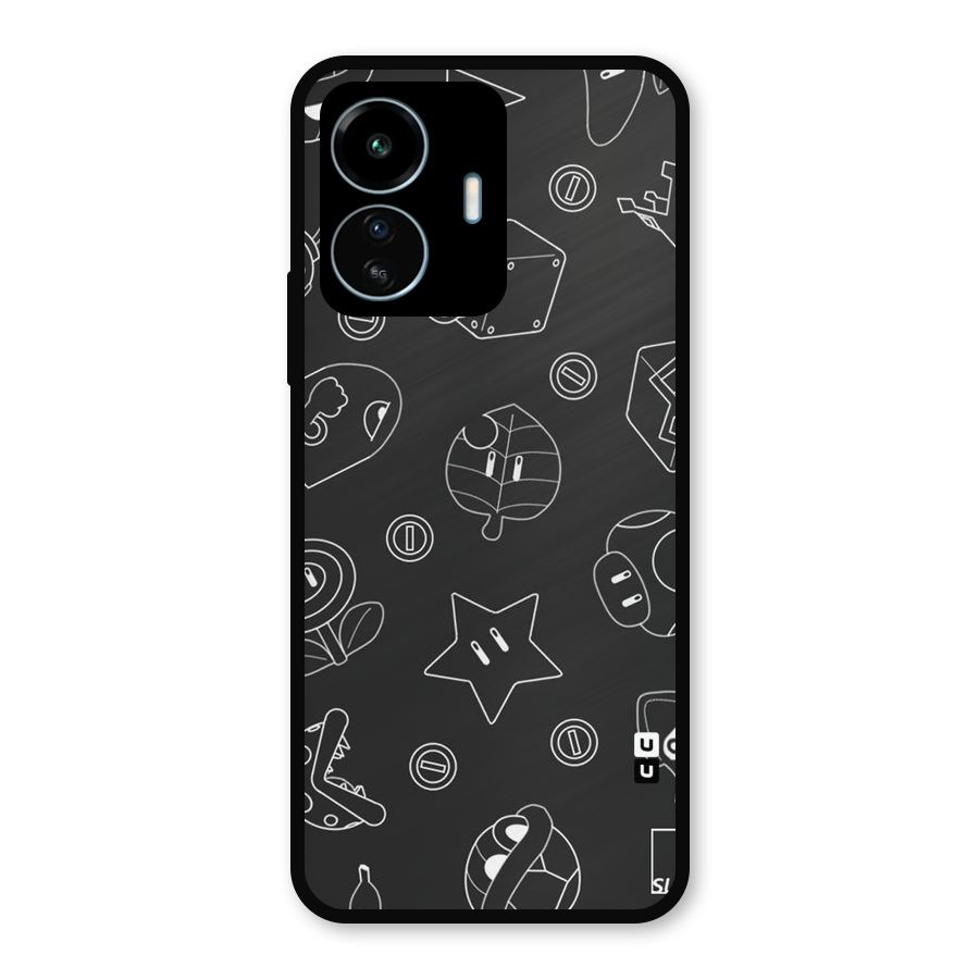 Face Mishchief Metal Back Case for vivo iQOO Z6 Lite 5G