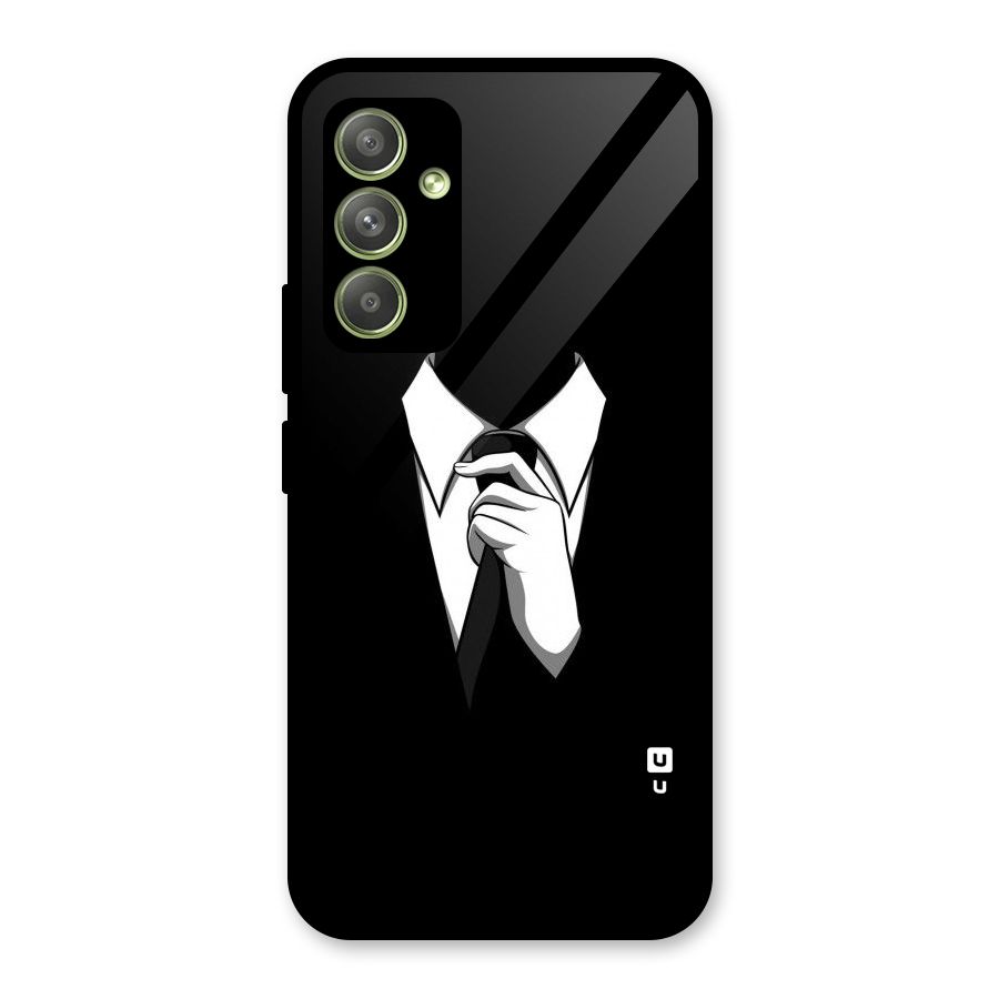 Faceless Gentleman Glass Back Case for Galaxy A54