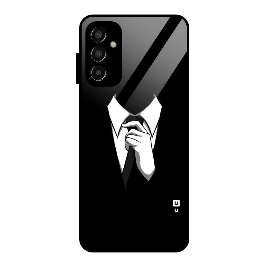 Faceless Gentleman Glass Back Case for Galaxy F13