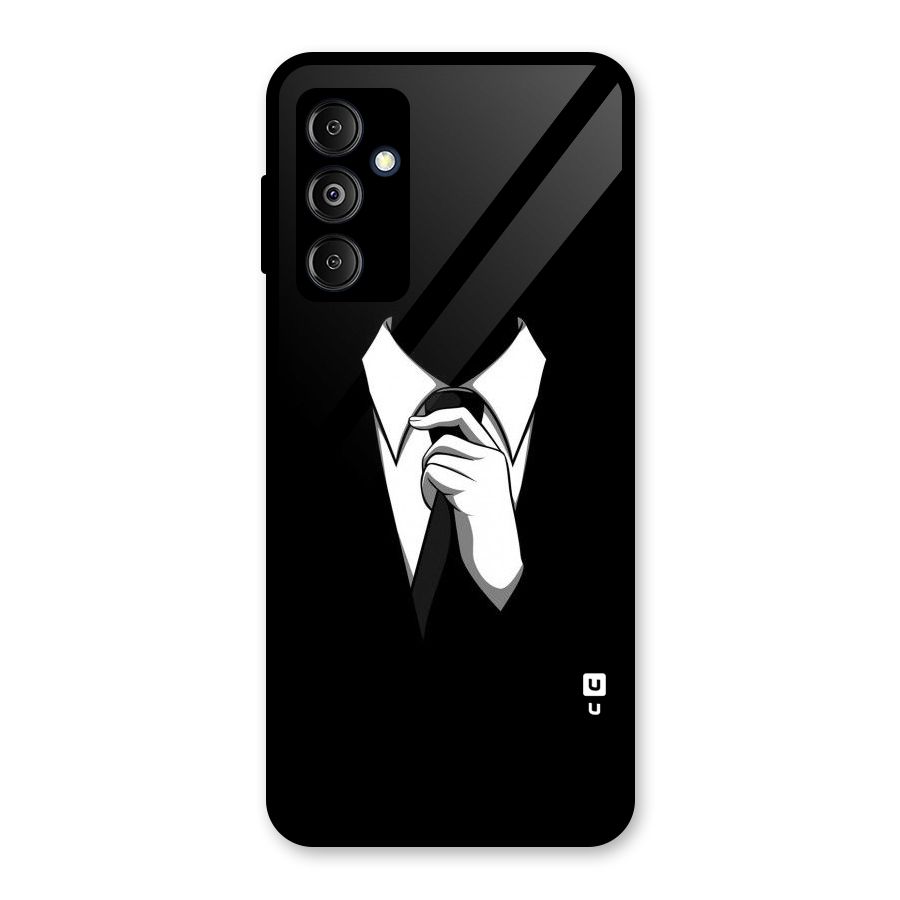 Faceless Gentleman Glass Back Case for Galaxy M14 5G