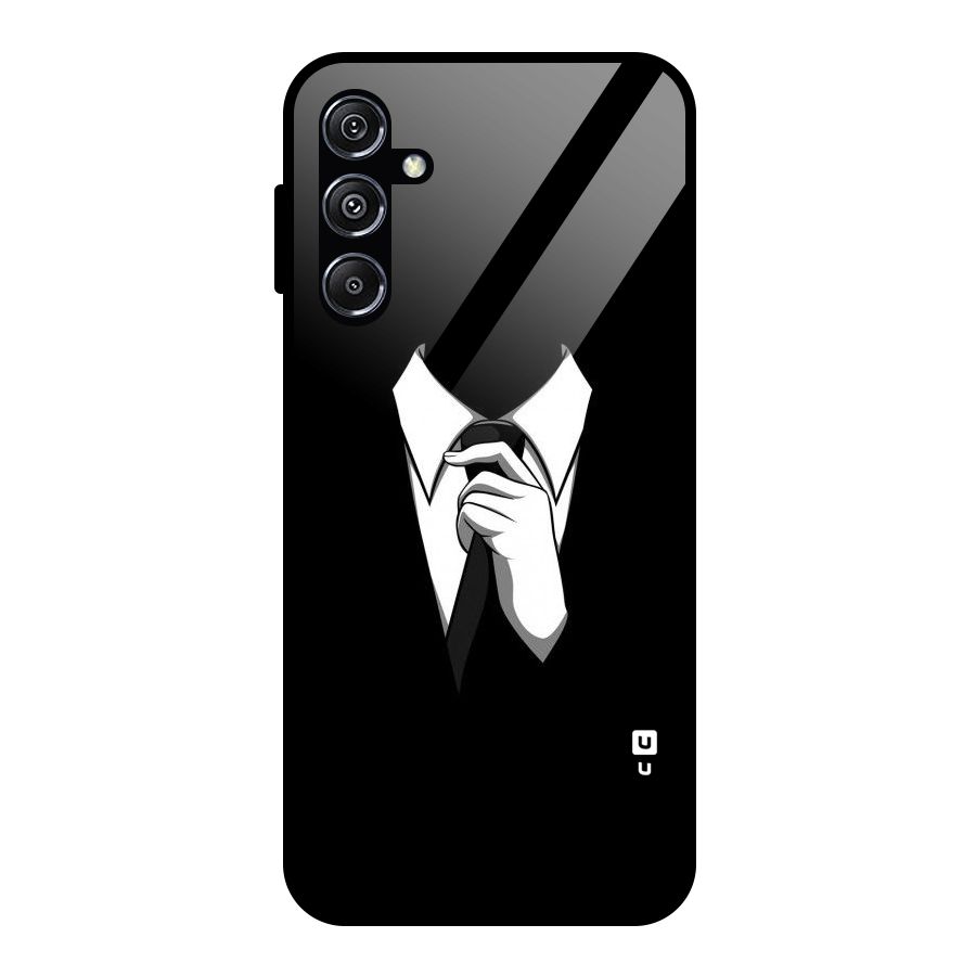 Faceless Gentleman Glass Back Case for Galaxy M34 5G