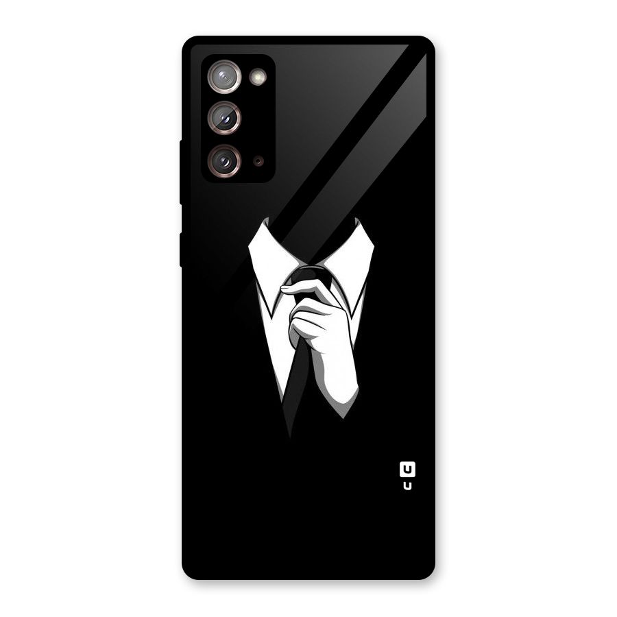 Faceless Gentleman Glass Back Case for Galaxy Note 20