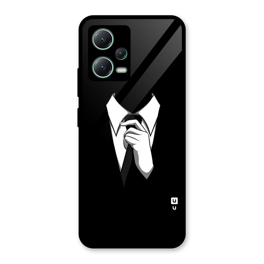 Faceless Gentleman Glass Back Case for Poco X5