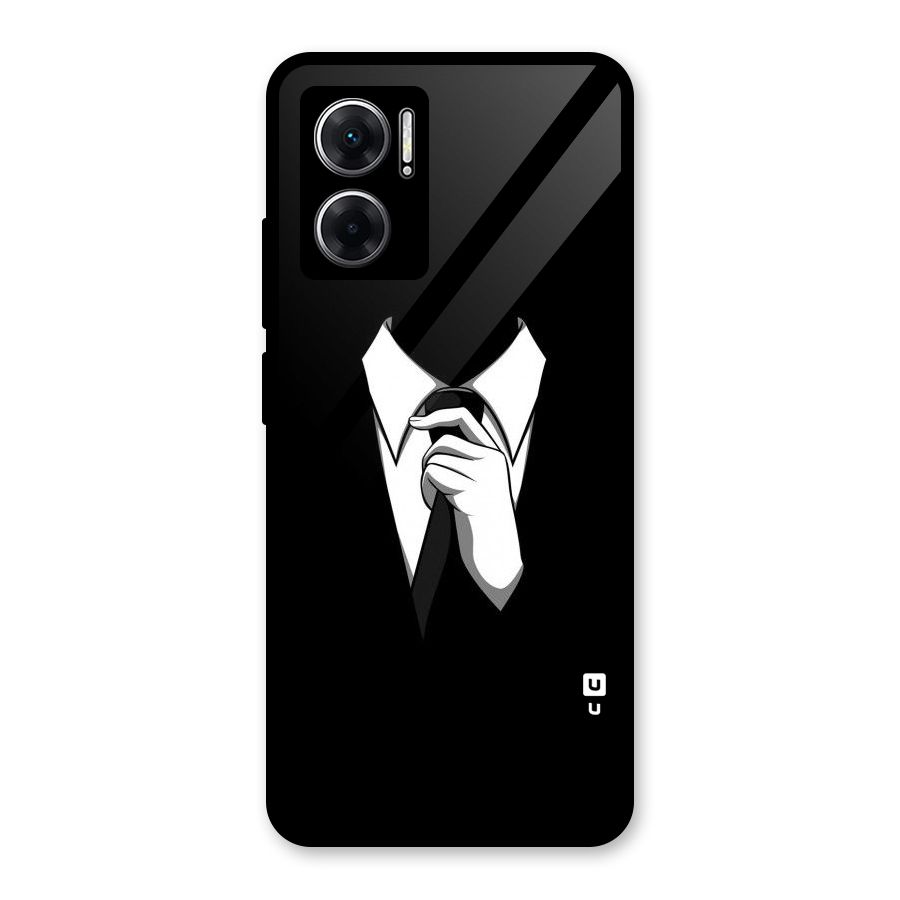 Faceless Gentleman Glass Back Case for Redmi 11 Prime 5G