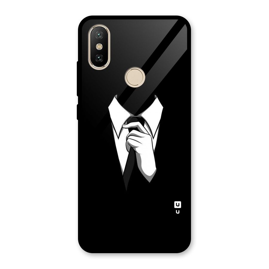 Faceless Gentleman Glass Back Case for Redmi A2