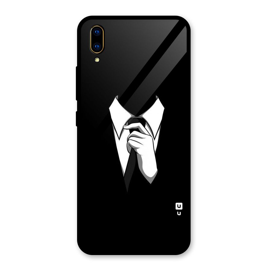 Faceless Gentleman Glass Back Case for Vivo V11 Pro
