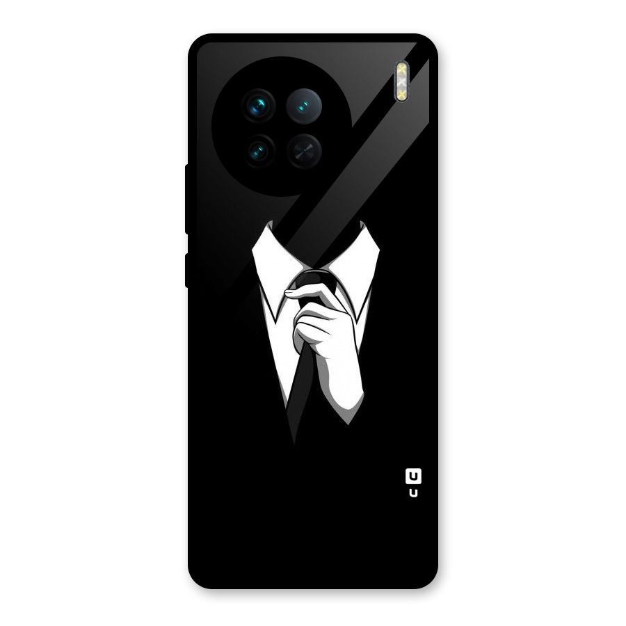 Faceless Gentleman Glass Back Case for Vivo X90