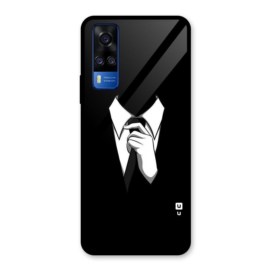 Faceless Gentleman Glass Back Case for Vivo Y31