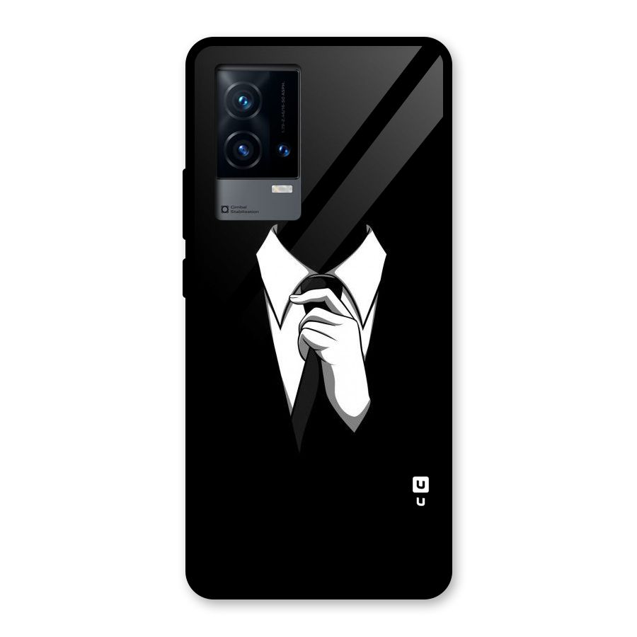 Faceless Gentleman Glass Back Case for iQOO 9 5G