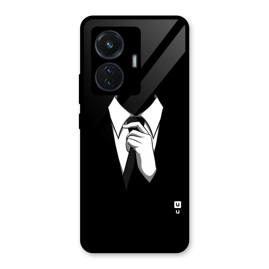 Faceless Gentleman Glass Back Case for iQOO Z6 44W