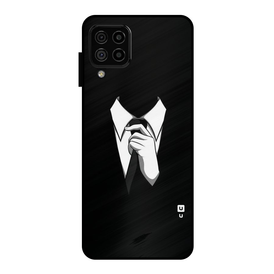 Faceless Gentleman Metal Back Case for Galaxy A22 4G