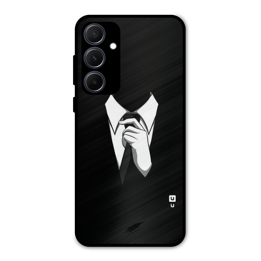 Faceless Gentleman Metal Back Case for Galaxy A35
