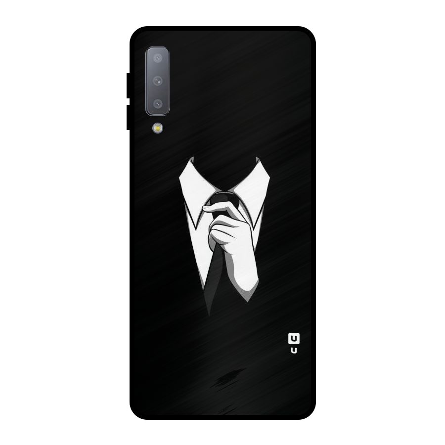 Faceless Gentleman Metal Back Case for Galaxy A7 (2018)