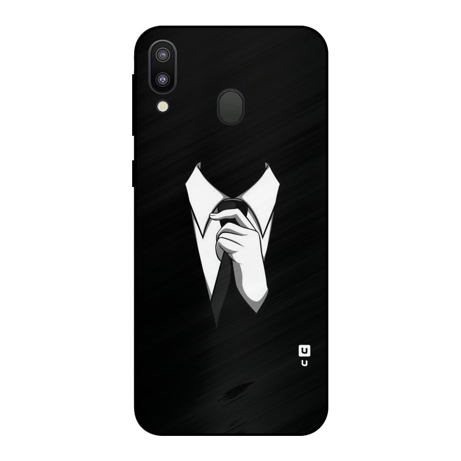 Faceless Gentleman Metal Back Case for Galaxy M20